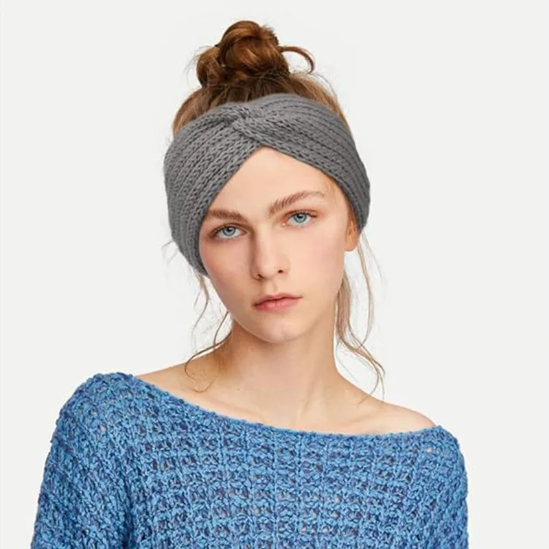 Comode fasce per la testa in poliestere lavorato a maglia