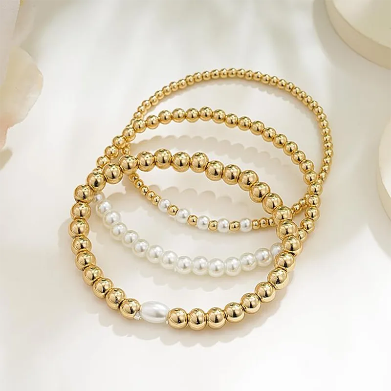 Bracciali con perline da donna con perle