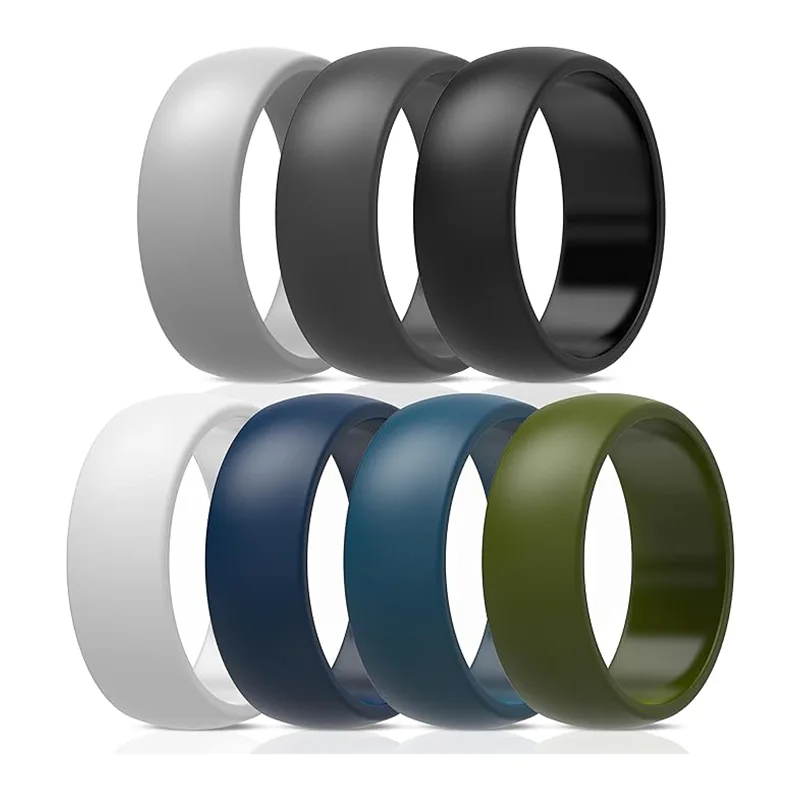 Anello da uomo in silicone fitness popolare