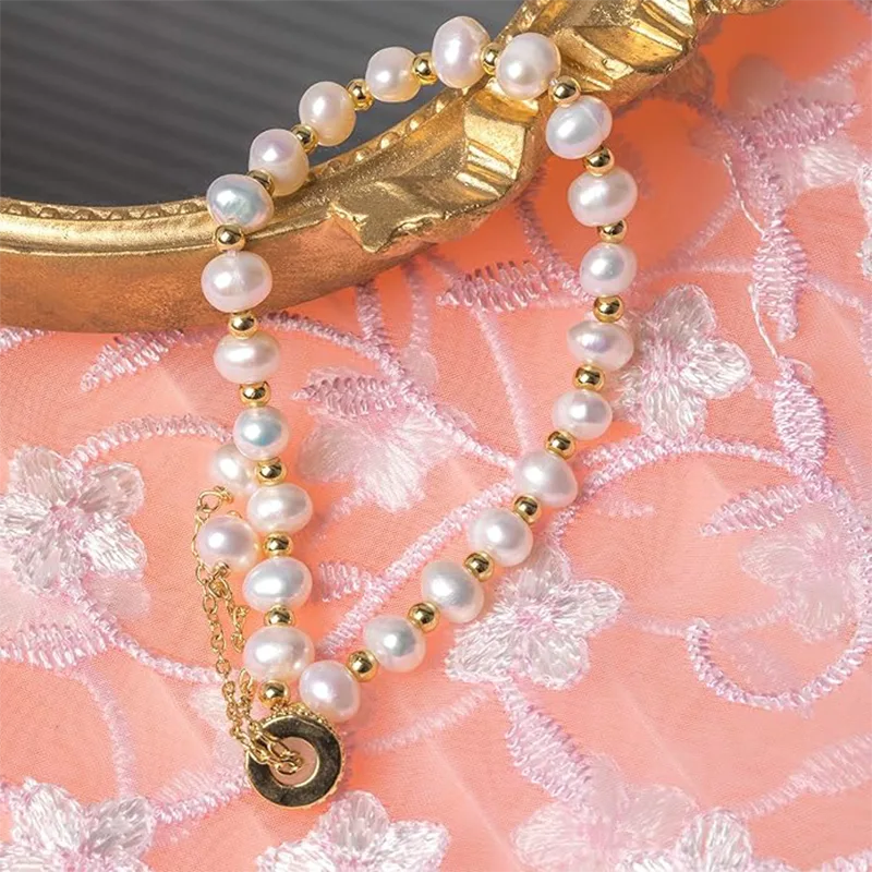 Bracciali da donna in lega di perle